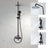Seattle | Columna de ducha con grifo monomando | Rociador Redondo acero inox. S.304 Ø20 cm | Extraplano Antical