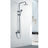 Seattle | Columna de ducha con grifo monomando | Rociador Redondo acero inox. S.304 Ø20 cm | Extraplano Antical