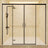 Nevada | Mampara Frontal 2 Fijos + 2 Puertas Corredera | Vidrio Templado 6 mm Antical | Altura 195 cm