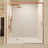 Nevada | Paroi de douche frontale coulissante 1 porte 1 fixe | Verre trempé 6 mm anti-calcaire | Hauteur 195 cm
