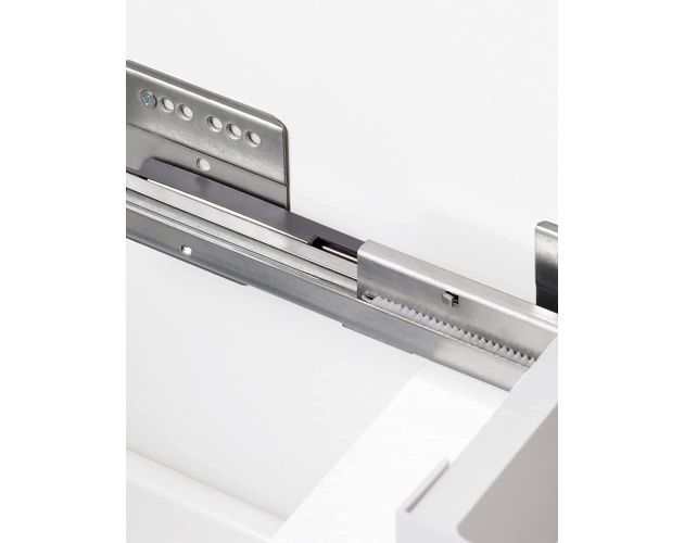 Los | Angeles Mueble Baño Suspendido Fondo Reducido | 2 Cajones con Cierre Amortiguado y Lavabo Cerámico