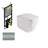Chicago | Pack Inodoro Suspendido | Rimless con Cisterna Empotrada y Pulsador