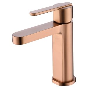 Seattle Grifo de Lavabo Bajo Monomando | Latón - Oro Rosa Cepillado