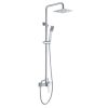 Denver de ducha con grifo monomando | Rociador Cuadrado acero inox. S.304 20x20 cm | Extraplano Antical Acabado Cromo