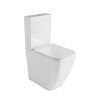 Florida Inodoro PMR Rimless Adosado a Pared | Altura Confort para Movilidad Reducida | Tapa Duroplast Soft Close | Blanco Brillo (copia)