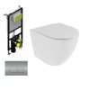 Hawaii Pack Inodoro Suspendido | Rimless con Cisterna Empotrada y Pulsador